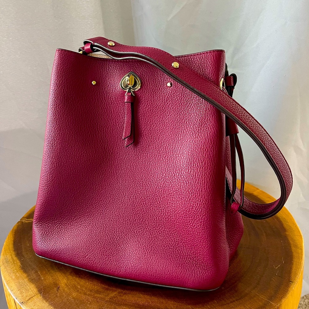 Kate Spade Large Marti Bucket Shoulder Crossbody Purse EUC
